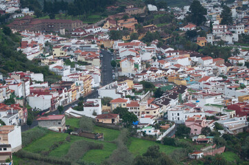 View of the town of Teror. Gran Canaria. Canary Islands. Spain.