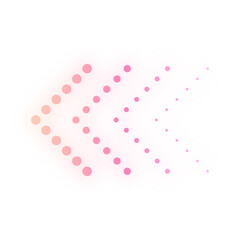 gradient neon dots arrow
