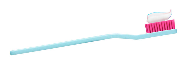 toothbrush with toothpaste for dental care