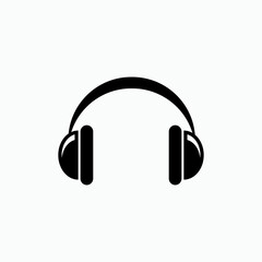 Headphones Icon. UI Symbol - Vector.     