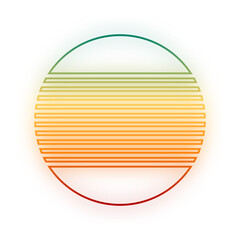 glow retro sunset
