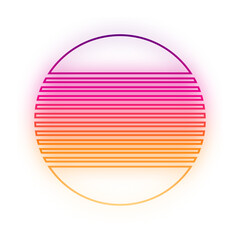 glow retro sunset
