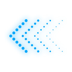 neon dots pattern arrow
