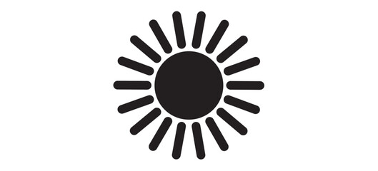 Sun vector icon.