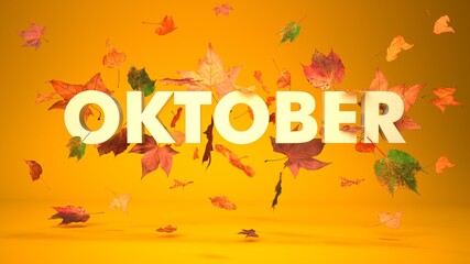 Oktober Herbst Banner