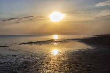 Fototapeta premium Beautiful cloudscape over the sea, sunrise shot