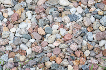 colorful stones on the beach