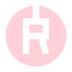 circle pastel alphabet letter
