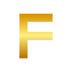 gold alphabet letter
