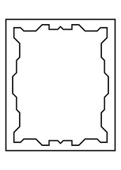 Obraz premium tech art rectangle frame 