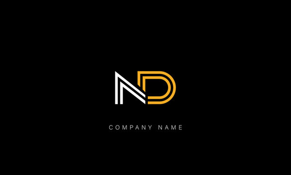 ND, DN Abstract Letters Logo Monogram