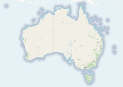 Australia physical map with important rivers the capital and big cities