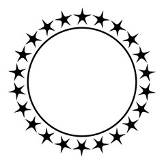 star round frame
