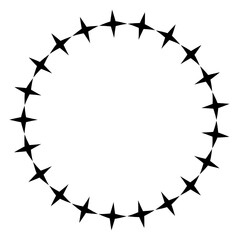 star round frame
