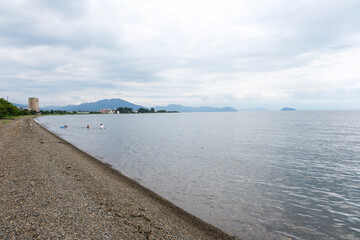 日本一の面積を誇る琵琶湖の湖岸