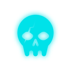 neon skull element
