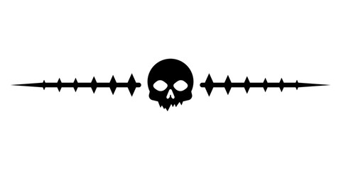 skull border divider
