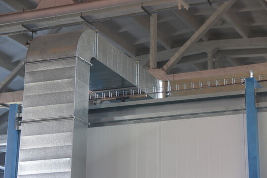 Rectangular galvanized iron ventilation duct