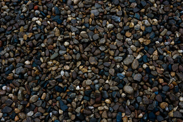 Small stone texture for background.pattern of gravel stone background