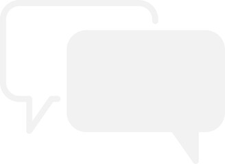 Speak bubble or chatting box, thinking sign symbol