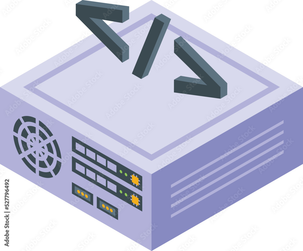 Poster data learn icon isometric vector. study case. research success