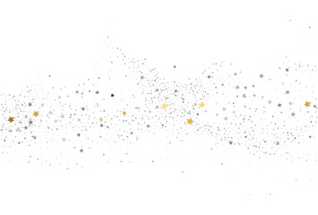 Christmas light gold and light silver glitter confetti texture.