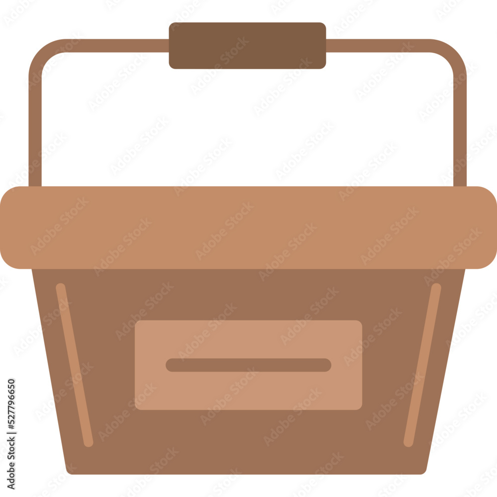 Wall mural shopping basket icon