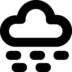 Fog Vector Icon 