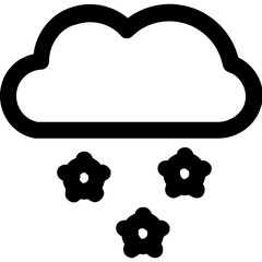 Star Rain Vector Icon