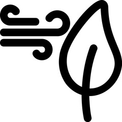 Forest Wind Vector Icon
