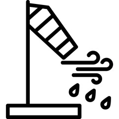 Windsock Vector Icon