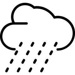Heavy Raining Vector Icon