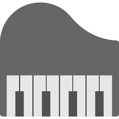 Grand Piano Vector Icon