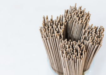 Buckwheat noodles . The concept of proper nutrition.