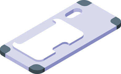 Cover case icon isometric vector. Mobile phone. Cellphone protect