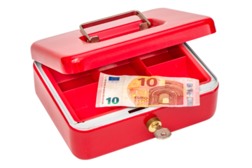 Geldkassette mit Euro