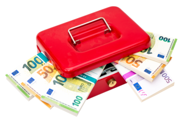 Geldkassette mit Euro