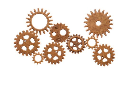 Zahnräder bilden ein Team