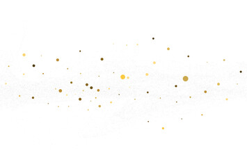 Light silver gold glitter confetti. Light background.