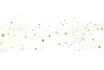 Light gold glitter round confetti background.
