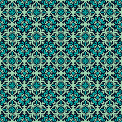 Decorative damask seamless pattern