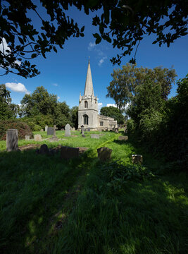 Scrooby, Nottinghamshire, UK, June 2020, view of St Wilfreds Church