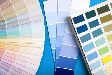 Color samples palette design catalog.