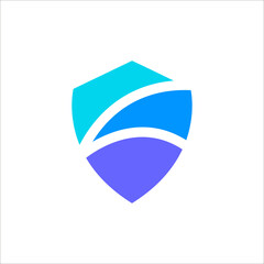 shield logo design vector sign