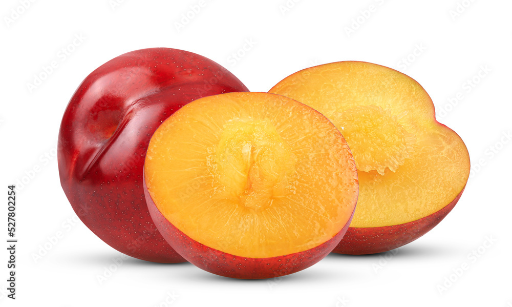 Wall mural Plum isolated on transparent png