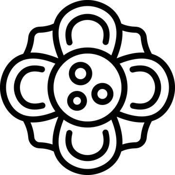 recommend clip art: Rafflesia plant icon outline vector. Flower tropical. Pitcher flower