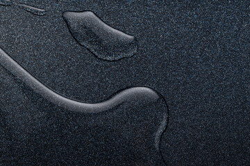 Huge macro drops on the ceramic surface