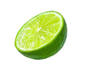 Slice of lime isolated on transparent png
