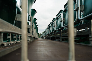 Empty chairs at Cowdray, 2022
