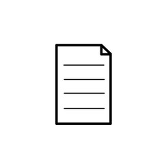 Simple Set of Documents Related Vector Line Icons